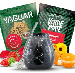 Zestaw Akcesoria Yerba Mate Green Matero Bombilla