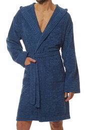 Szlafrok męski L&L 2103 navy frotta