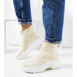Beżowe wysokie sneakersy Melissa-41
