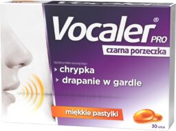 Vocaler Pro, czarna porzeczka, 30 pastylek do ssania
