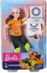 Barbie lalka olimpijka skateboard wiek 3+