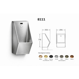 Pisuar bezdotykowy Stalowy 8111S 304 PVD z fotokomórką