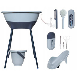 Zestaw kąpielowy 8 elem. Luma Iron Blue