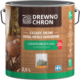 Lakierobejca 2w1 biały 2,5 l Drewnochron