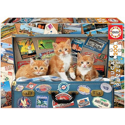 Educa Borras - 200 kotków na podróże, puzzle,