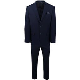 Taliowany Garnitur Męski - Victorio - Granatowy GARVCTOGLJ590GR