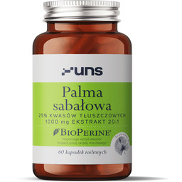 UNS Palma Sabałowa 25% Kwasów Tłuszczowych 1000mg Ekstrakt