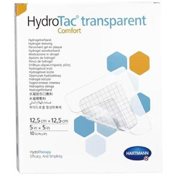 HydroTac Comfort Transparent Opatrunek Żelowy, Jałowy 12,5x12,5cm, 10