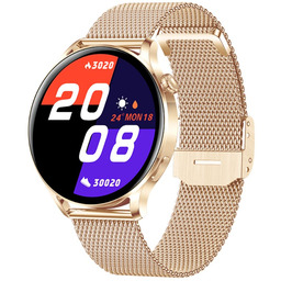 Smartwatch Rubicon Rnce81 Różowe Złoto Siatka