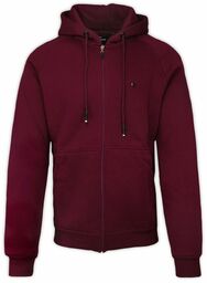 Bluza Bordowa z Kapturem, z Kieszonkami, Męska -PAKO