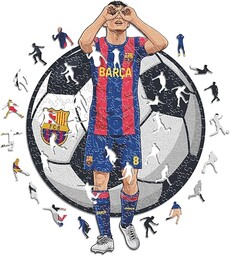 Iconic Puzzles Drewniane puzzle, unisex-dorośli, wielokolorowe, L, 500