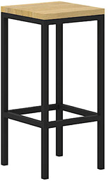 Elior Drewniany industrialny hoker loft - Vendez 3S