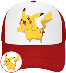 CZAPKA Z DASZKIEM POKEMON PIKACHU DLA DZIECI SIATKA