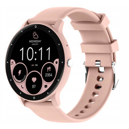 Smartwatch Rubicon RNCF16 Różowy Rozmowy Powiadomienia Puls Tętno