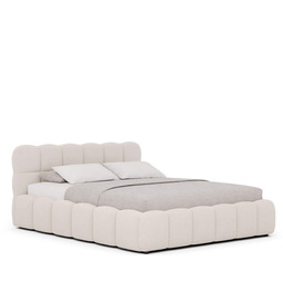 Łóżko tapicerowane z pojemnikiem SFG0212 180x200 Boucle Biały