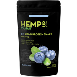 Fit Shake jagodowy, konopny shake proteinowy 300 g