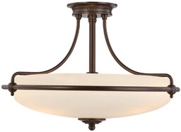 QUOIZEL Lampa sufitowa Griffin z rozstawem, Ø 53