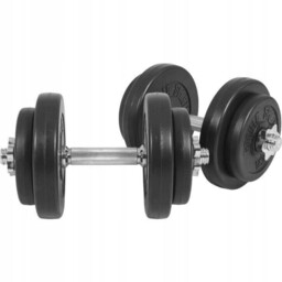 Zestaw Hantli 2X10Kg Bitumiczne Regulowane 20 Kg