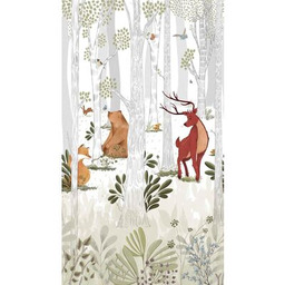 Mural druk cyfrowy winylowy na flizelinie dziecięcy las