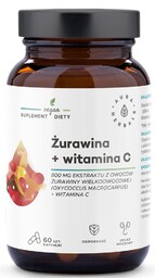 Żurawina 800 mg + Witamina C, Aura Herbals,