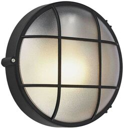Lindby - Alisha Round Ścienna Lampa Ogrodowa Black