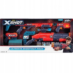 Zuru X-Shot Zestaw 4 wyrzutni Pakiet Ultimate Shootout