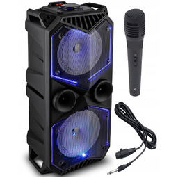 Kolumna Przenośna Zestaw Karaoke Usb Sd MP3 Bluetooth