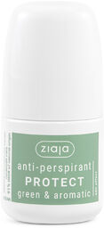 Ziaja Anti-Perspirant Protect Green&Aromatic, antyperspirant roll-on, 60 ml
