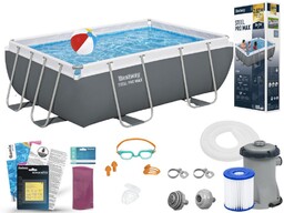 Basen Bestway 282x196x84 Ogrodowy Stelażowy 56629 11w1