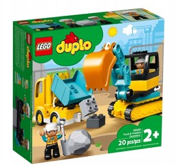 Klocki Duplo 10931 Ciężarówka i koparka gąsienicowa Lego