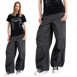 Szerokie spodnie dla dziewczynki 152 Parachute 100% bawełna