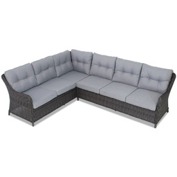 Narożnik ogrodowy z technorattanu Toledo Corner antracyt Garden