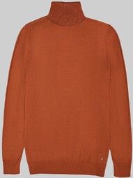 sweter, golf goito tn karmelowy