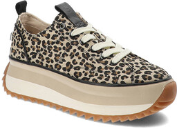 Beżowe Sneakersy W Panterkę Tamaris Stylowe Obuwie Damskie