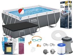 Basen Bestway 282x196x84 Ogrodowy Stelażowy 56629 12w1