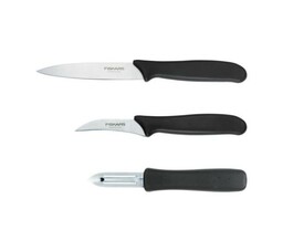 Fiskars Essential 3 elementy Zestaw noży