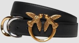 PINKO Czarny pasek damski Cobain Belt H3