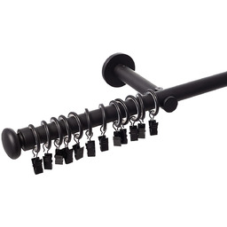 Karnisz pojedynczy Modern black matt 160cm, 160 cm