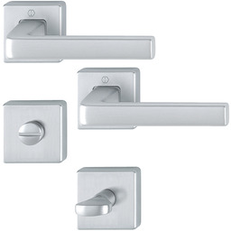 Dublin - Klamki z kwadratowym szyldem do WC,