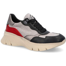 Hiszpańskie sneakersy premium - HISPANITAS CHI243617 CZARNO-SZARE