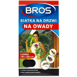 BROS - Siatka na drzwi 140x220 czarna