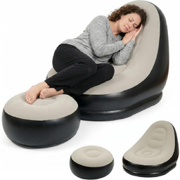 Yuragim Nadmuchiwana sofa, fotel z podnóżkiem, wodoszczelna, nadmuchiwana