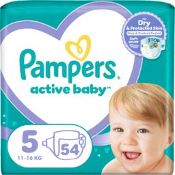 Pampers Active Baby 5 (11-16 kg), pieluchy, 54