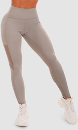 GymBeam Damskie legginsy Mesh Panel Grey