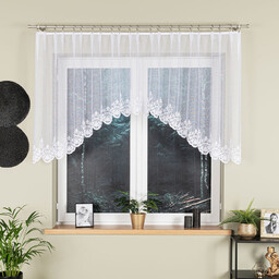 Markizeta Firana żakardowa gotowa 400x105 001 biała Żaneta