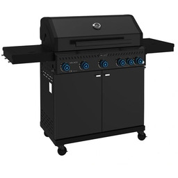 Grill gazowy ZEUS-D kolor czarny ruszt żeliwny moc