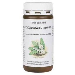Kadzidłowiec indyjski Ekstrakt (Boswellia serrata), 180 tabl.
