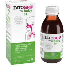 Zatogrip Baby 1+, syrop dla dzieci, smak malinowy,
