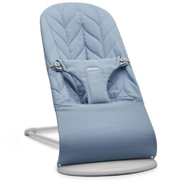 BABYBJORN - leżaczek BLISS Woven, Petal Quilt, Niebieski