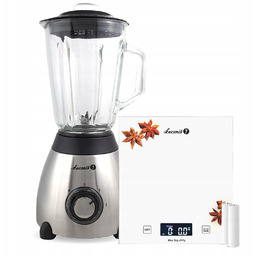 Blender kielichowy szklany 550W 1,5l kruszy lód BL566